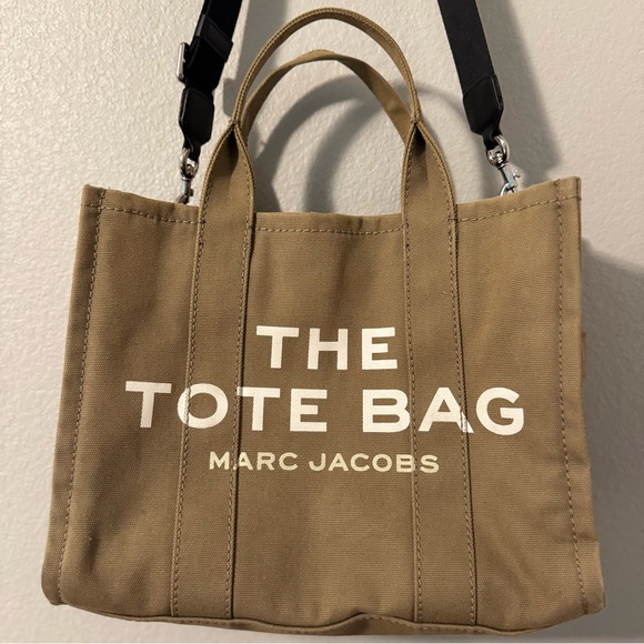 Marc Jacobs The Small Canvas Tote Bag in Slate Green - Picture 2 of 16